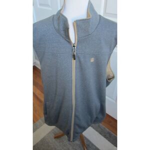 Izod Tech Men’s Reversible Wind Water Resist Golf Vest Khaki /Grey Size  XXL